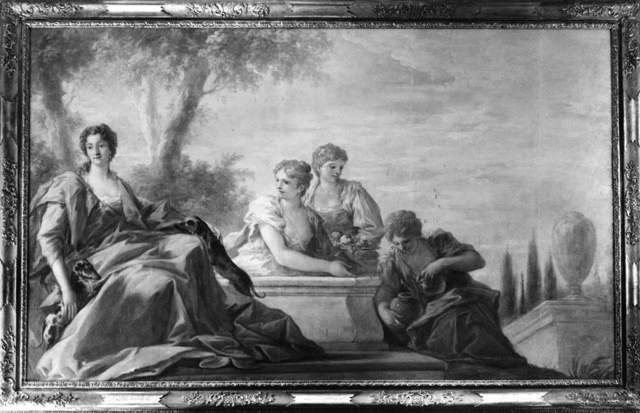 Ritratto di dama con i suoi due cani - Mediovenezie Banca SPA, Verona